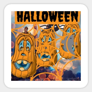 scary halloween t shirt Sticker